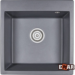 Кухонная мойка Emar EMQ-1510.Q, оникс, Цвет производителя: оникс фото 