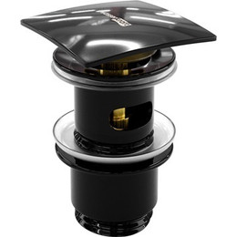 Донный клапан WasserKraft Glan A166, черный фото 