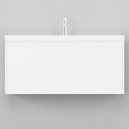 Тумба подвесная с раковиной Velvex Klaufs 100 см tpKLA.100.1Y.NEW-616.216, белый фото 