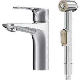 Смеситель для раковины с гигиеническим душем Am.Pm Gem F90A03000, Цвет производителя: хром фото 