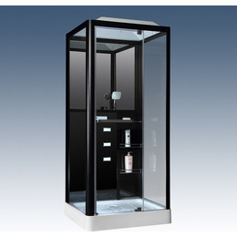 Гидробокс Loranto Selak CS 126-3A R 100х90х215, чёрный/прозрачное фото 