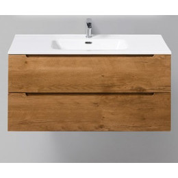 Тумба подвесная с раковиной BelBagno ETNA-1200-2C-SO-RN-P 120 см, Rovere Nature, Цвет фасада: Rovere Nature фото 