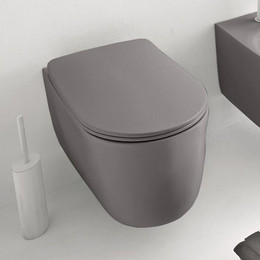 Унитаз подвесной безободковый Kerasan Nolita 531489, ferro matt фото 