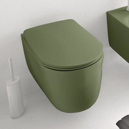 Унитаз подвесной безободковый Kerasan Nolita 531411, verde фото 