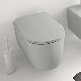 Унитаз подвесной безободковый Kerasan Nolita 531459, серый фото 