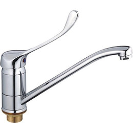 Смеситель для кухни с локтевой (хирургической) ручкой Haiba HB4954 фото 