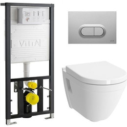 Инсталляция с подвесным унитазом Vitra S50 5 в 1 9003B003-7201 фото 