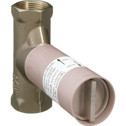 Скрытая часть запорного вентиля Hansgrohe 52 л/мин 15973180, шпиндельная фото 