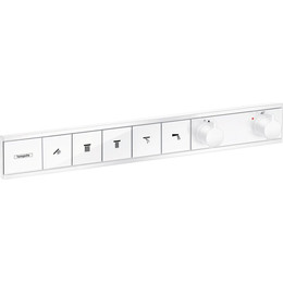 Смеситель для ванны с термостатом Hansgrohe RainSelect 15384700, белый фото 