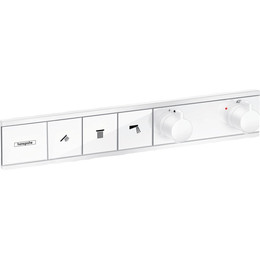 Смеситель для ванны с термостатом Hansgrohe RainSelect 15381700, белый фото 