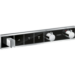 Смеситель для душа с термостатом Hansgrohe RainSelect 15356600, черный/хром фото 