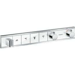 Смеситель для душа с термостатом Hansgrohe RainSelect 15357400, белый/хром фото 