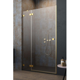 Душевая дверь Radaway Essenza Pro Gold DWJ 90 см 10099090-09-01L, золото/прозрачное фото 