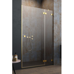 Душевая дверь Radaway Essenza Pro Gold DWJ 110 см 10099110-09-01R, золото/прозрачное фото 