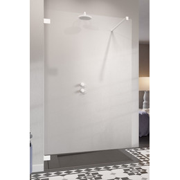 Душевая перегородка Radaway Essenza Pro White Walk-in 90х200 см 10103090-04-01, белый/прозрачное фото 