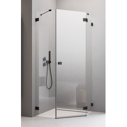 Душевое ограждение Radaway Essenza Pro Black PTJ 80х80 см R, черный/прозрачное фото 