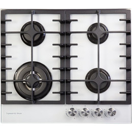 Газовая варочная поверхность Zigmund & Shtain MN 197.61 W (белый стекло) фото 