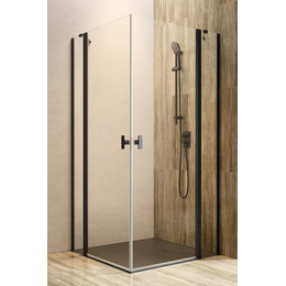 Душевое ограждение Radaway Nes Black KDD II 80х80 см, черный/прозрачное фото 