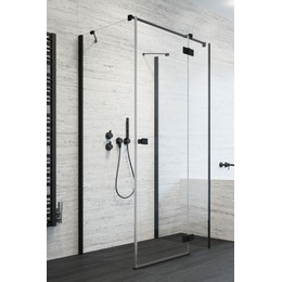 Душевое ограждение Radaway Essenza New Black KDJ+S 120х100 см R, черный/прозрачное фото 