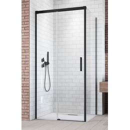 Душевое ограждение Radaway Idea Black KDJ 100х75 см L, черный/прозрачное фото 