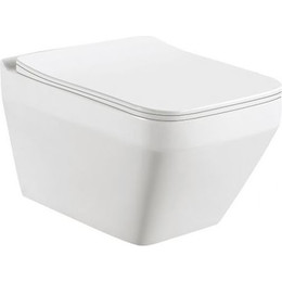 Унитаз подвесной безободковый Sole Still с крышкой микролифт фото 