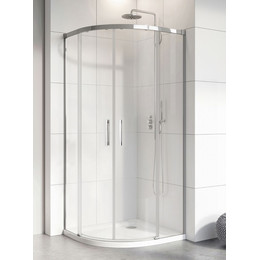 Душевое ограждение Radaway Idea PDD 100х90 см, хром/прозрачное фото 