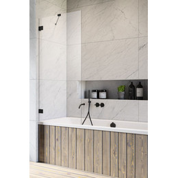 Шторка для ванны Radaway Essenza Pro Black PNJ II 70 см 10101070-54-01, черный/прозрачное фото 