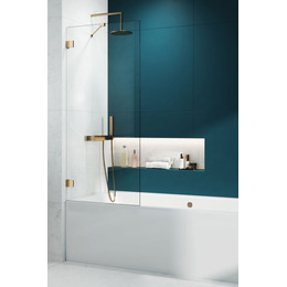 Шторка для ванны Radaway Essenza Pro Gold PNJ II 70 см 10101070-09-01, золото/прозрачное фото 