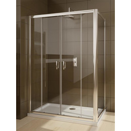 Душевое ограждение Radaway Premium Plus DWD+S 150х100 см, хром/прозрачное фото 