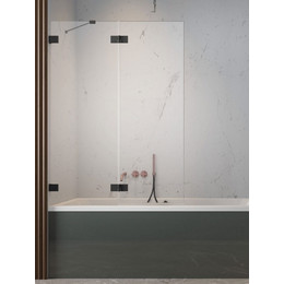 Шторка для ванны Radaway Essenza Pro Black PND II 110 см 10102110-54-01L, черный/прозрачное фото 