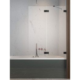 Шторка для ванны Radaway Essenza Pro Black PND II 110 см 10102110-54-01R, черный/прозрачное фото 