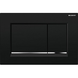 Кнопка смыва Geberit Omega 30 115.080.KM.1, черный/хром фото 
