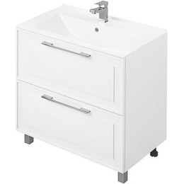 Тумба напольная с раковиной Mirsant Адель 80 см (раковина More 80) белый фото 