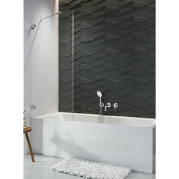 Шторка для ванны Radaway Euphoria PNJ II 60 см 10007060-01-01 (стекло 8 мм), хром/прозрачное фото 