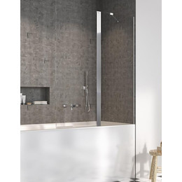 Шторка для ванны Radaway Nes PND II 140 см 10009140-01-01R, хром/прозрачное фото 