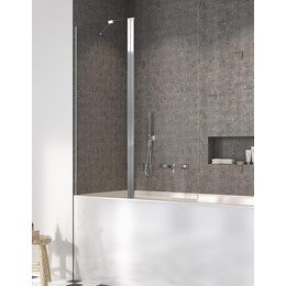 Шторка для ванны Radaway Nes PND II 120 см 10009120-01-01L, хром/прозрачное фото 