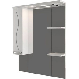 Зеркало-шкаф Mirsant Сандра 80 см L фото 