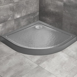 Поддон акриловый Radaway Doros A Compact Stone Anthracite 90х90 см SDRA9090-05-64S, антрацит фото 