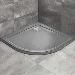 Поддон акриловый Radaway Doros A Stone Anthracite 90х90 см SDRA9090-01-64S, антрацит фото 