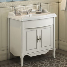 Тумба напольная с раковиной Comforty Версаль 90 см, слоновая кость фото 