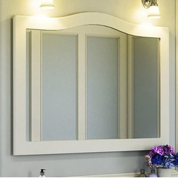 Зеркало Comforty Монако 120 см, белый фото 
