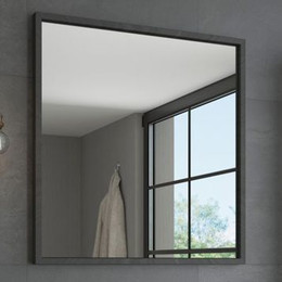 Зеркало Comforty Бредфорд 75 см, чёрный фото 