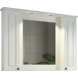 Зеркало-шкаф Comforty Палермо 120 см, белый фото 