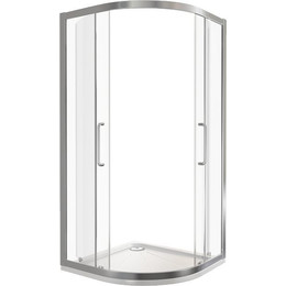 Душевое ограждение Bas Neo R-100-C-CH 100х100 см, хром/прозрачное фото 