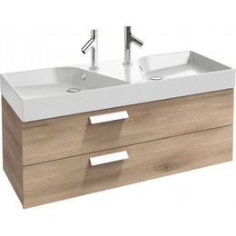 Тумба подвесная с раковиной Jacob Delafon Rythmik 120 см EB1305-E10, квебекский дуб фото 