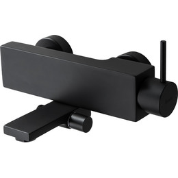 Смеситель для ванны Bravat Arc F66061K-01A-ENG, черный, Цвет производителя: чёрный фото 