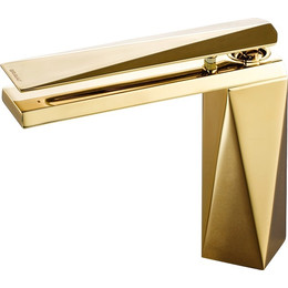 Смеситель для раковины Bravat Diamond L F118102G-2-ENG, золото, Цвет производителя: золото фото 