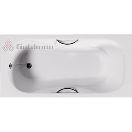 Ванна чугунная Goldman Donni 180х80 см (с ножками и ручками) фото 
