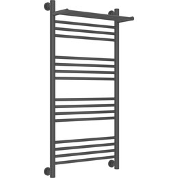 Полотенцесушитель водяной Сунержа Богема с полкой+ П16 1000х500 мм 31-0223-1050, чёрный матовый фото 