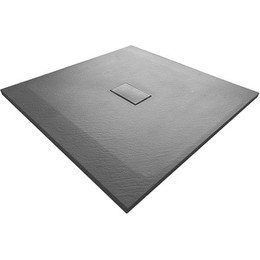 Поддон SMC WasserKraft Elbe 100х100 см 74T19, чёрный фото 